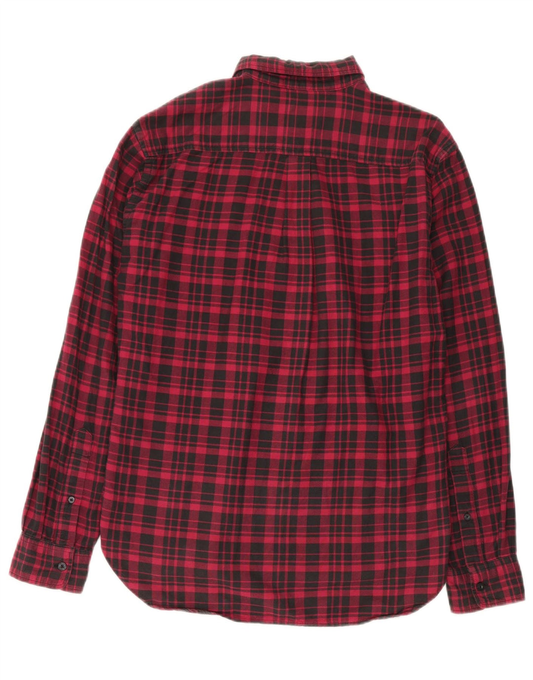 Dockers Chemise en Flanelle Coupe Standard Homme Rouge Moyen à Carreaux en Coton