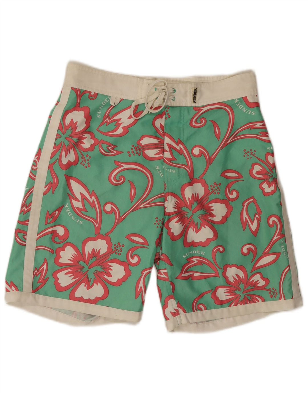 Sundek Short de Bain Homme Petit Polyester Floral Vert