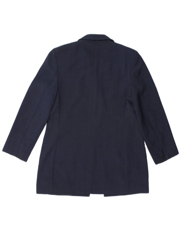 Marks & Spencer Veste blazer St. Michael pour femme UK 10 Small Bleu marine