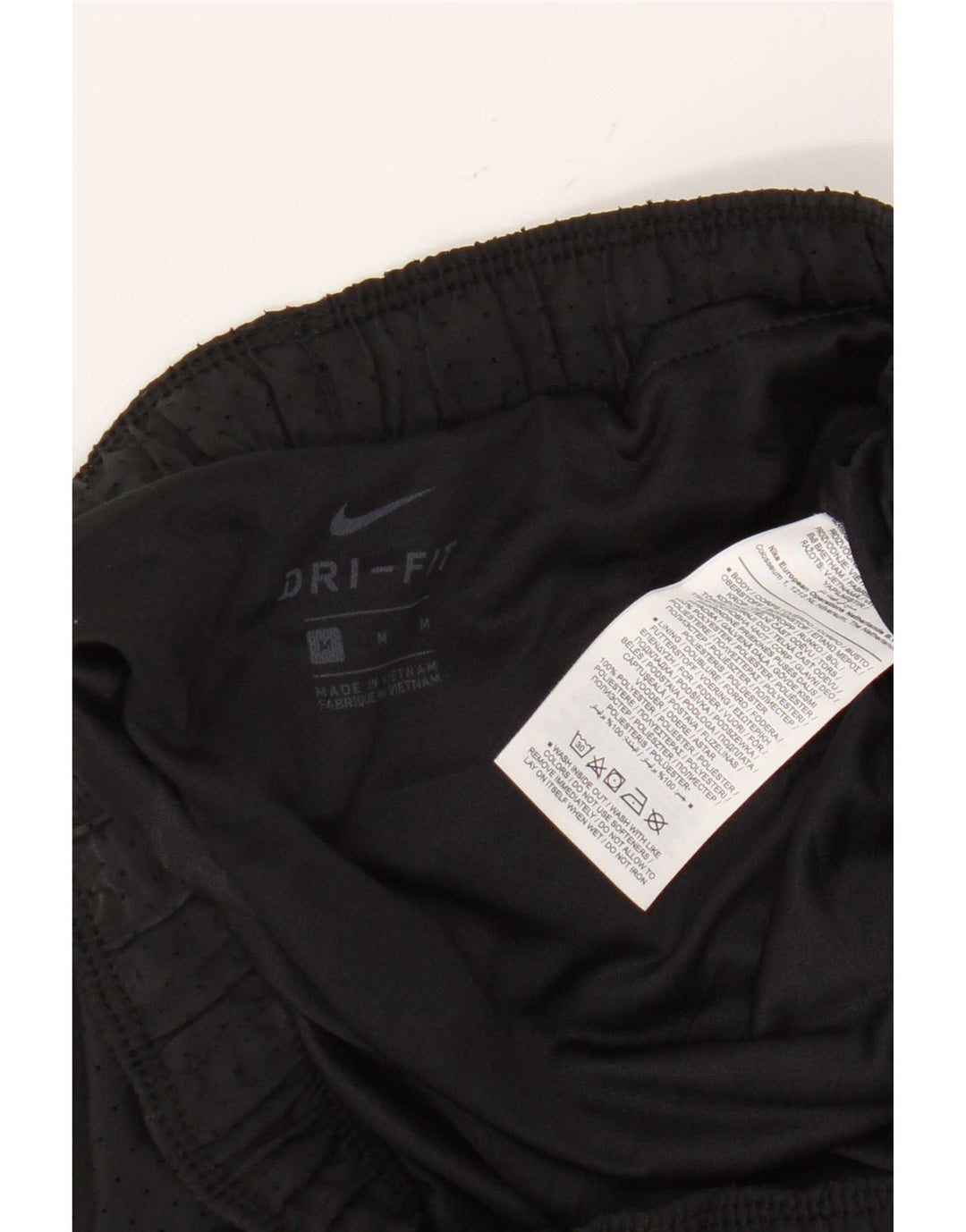Nike Short de sport Dri Fit pour femme UK 14 Noir moyen Polyester