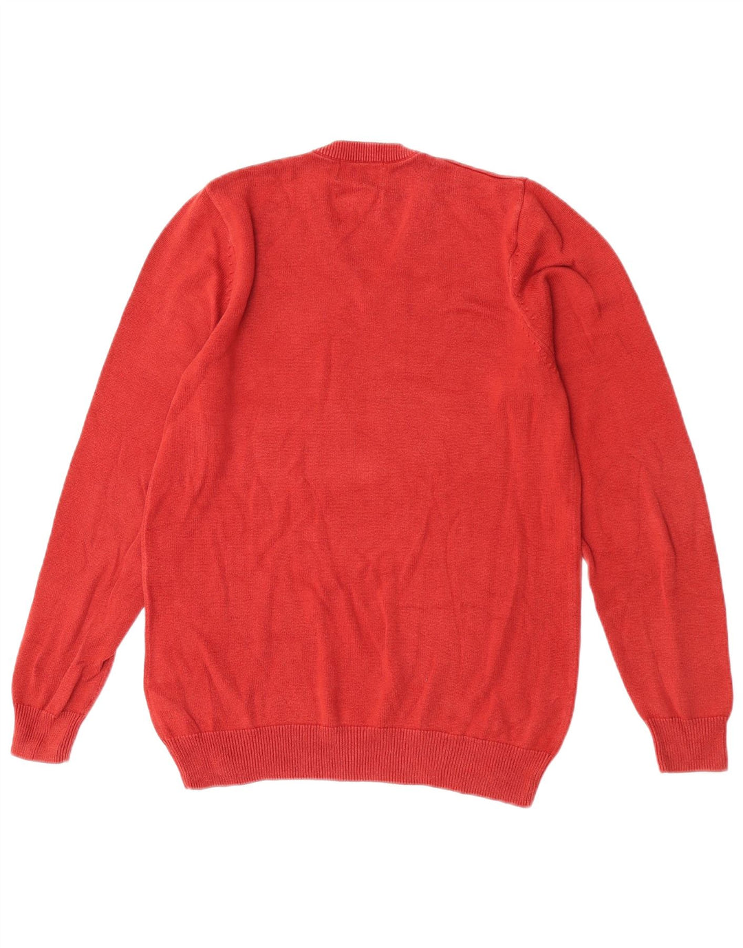Marks & Spencer Pull col V pour homme en coton orange Taille S
