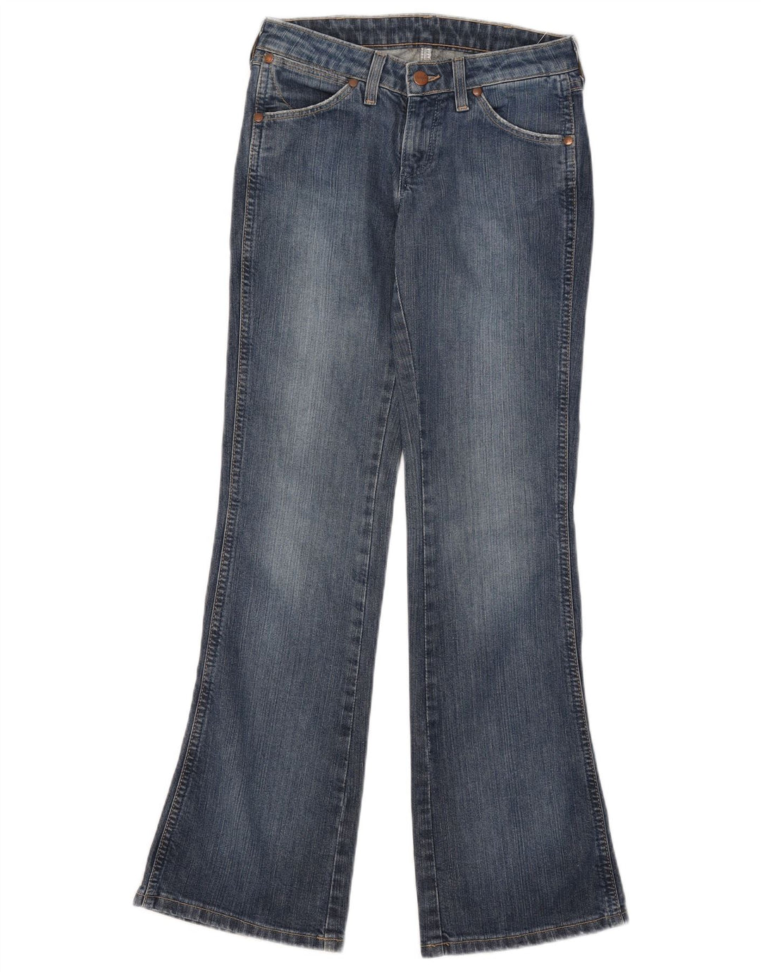 Wrangler Jean Bootcut Eve Femme W28 L32 Bleu Coton