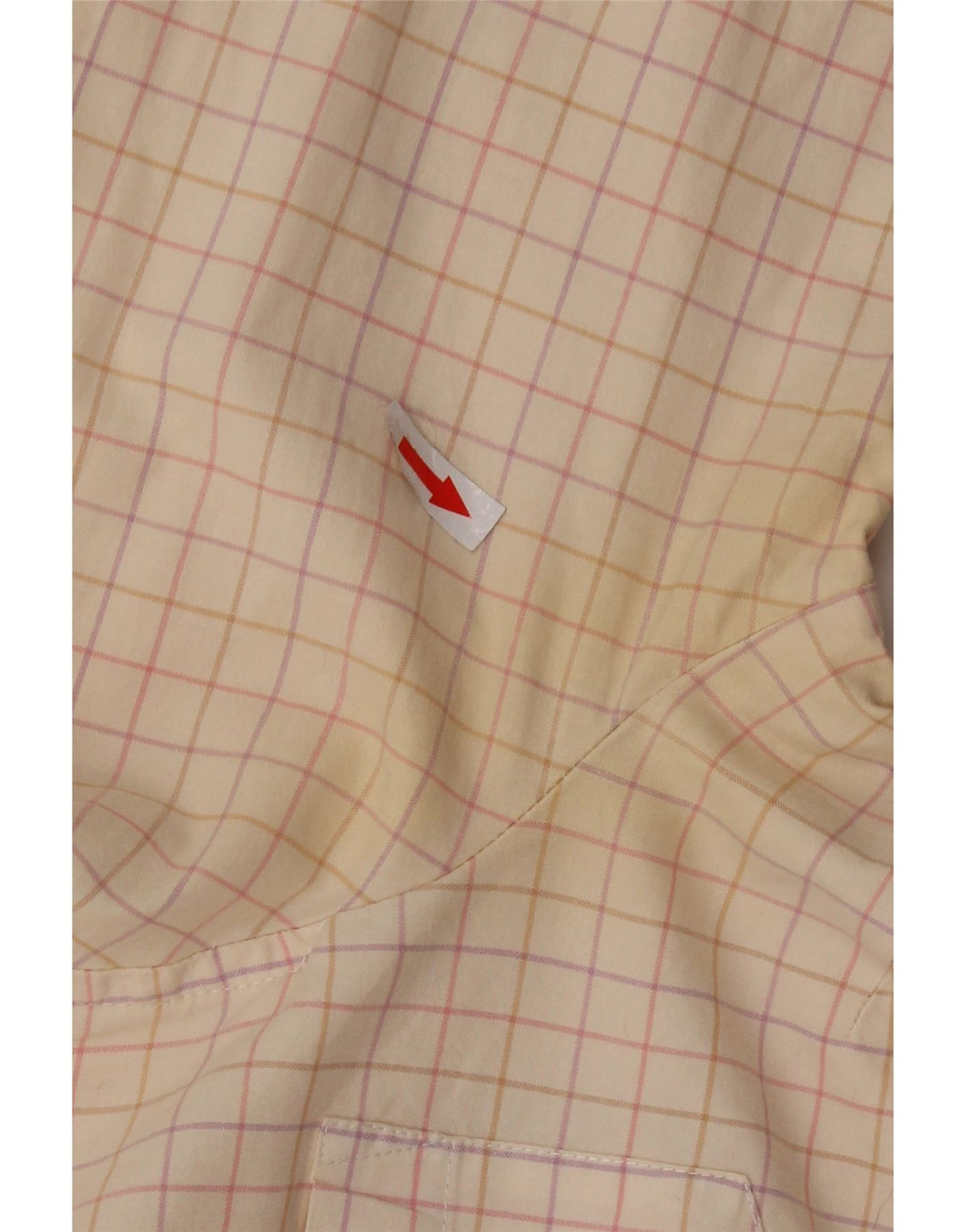Gap Chemise à manches 3/4 pour femme UK 16 Grand carreaux beiges