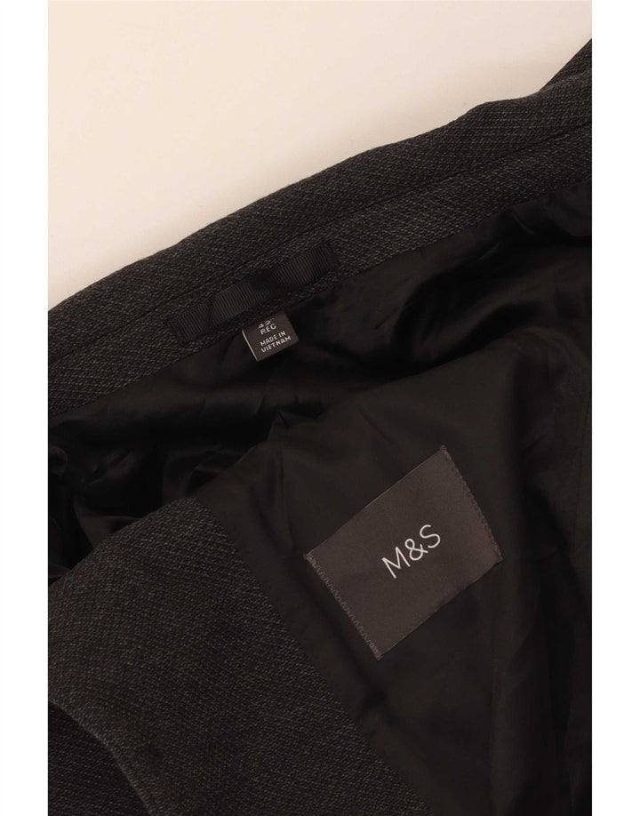 Marks & Spencer Veste blazer à 2 boutons pour homme UK 42 Large Gris