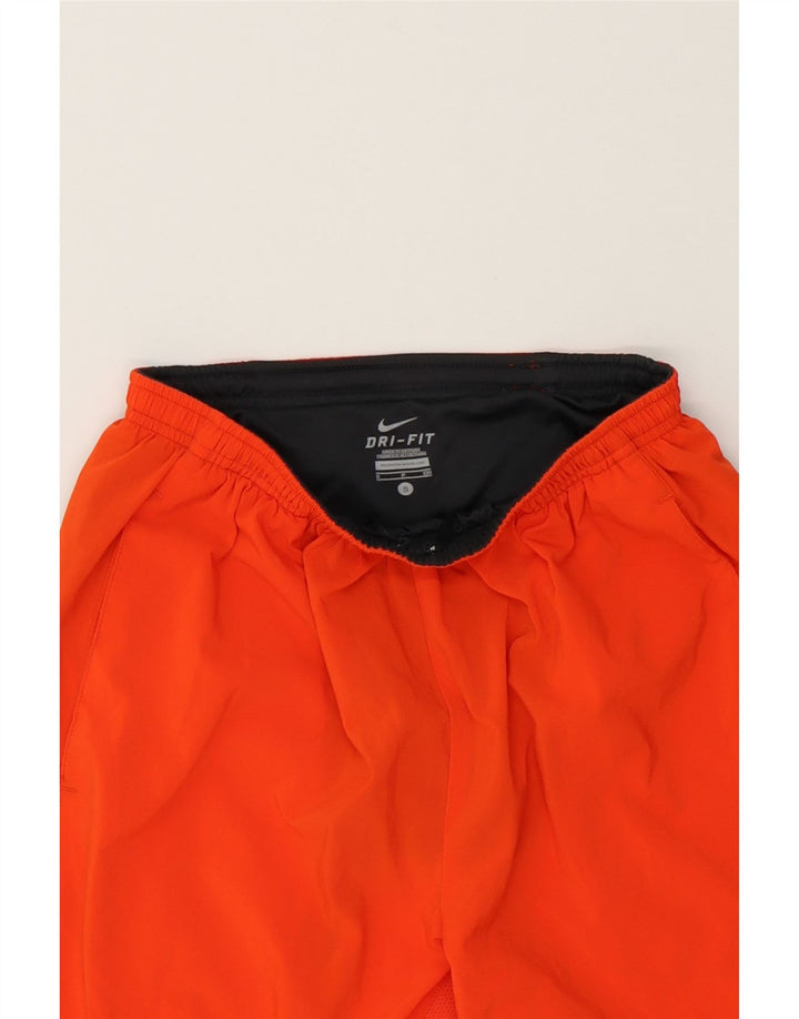 NIKE Mens Dri Fit Sport Shorts Small  Orange Polyester Vintage Nike and Second-Hand Nike from Messina Hembry 