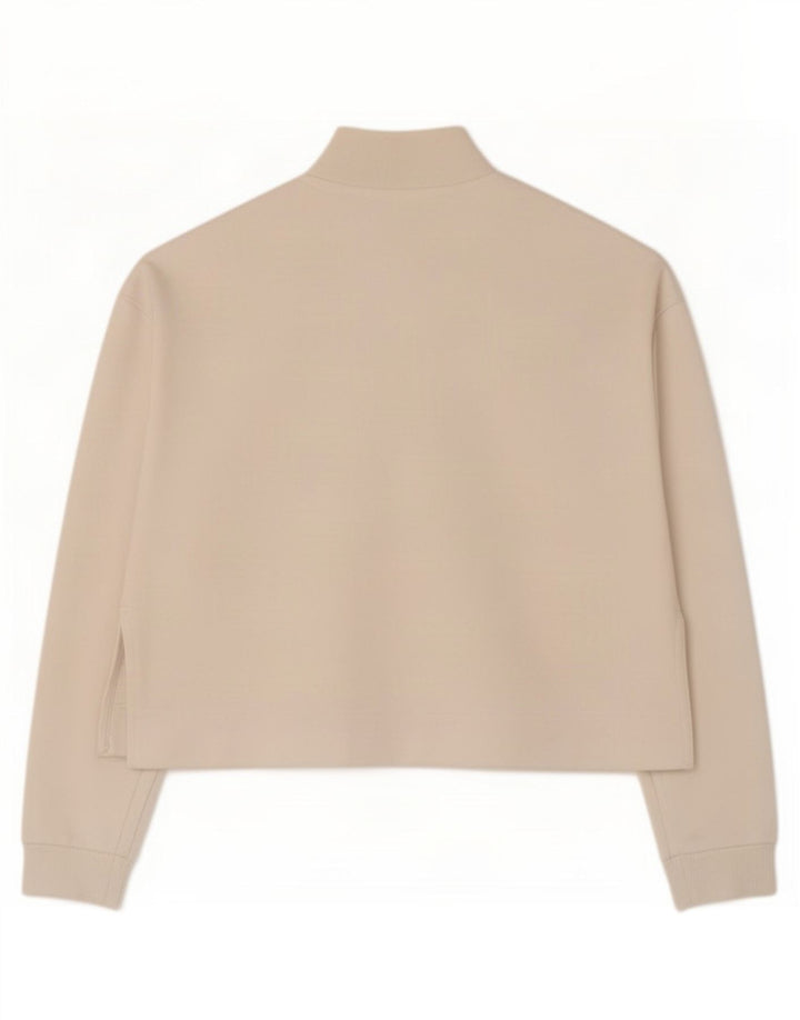 Arena Veste de survêtement surdimensionnée pour femme UK 10 Small Blanc Coton