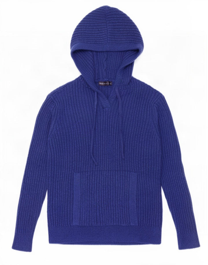 Marks & Spencer Pull à capuche pour femme UK 10 Petit Bleu Polyester