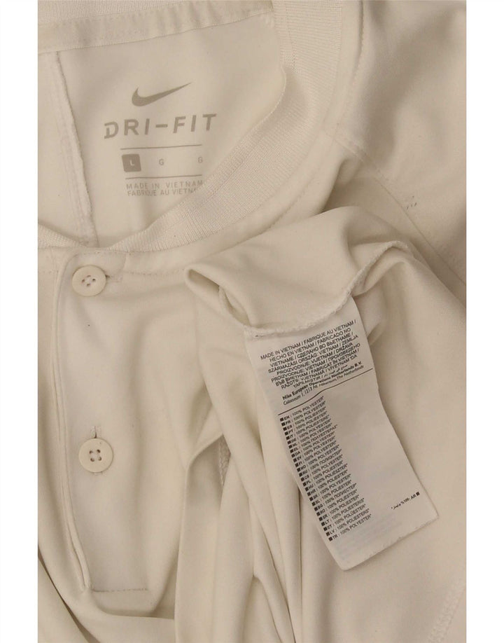 Nike T-Shirt Homme Haut Large Blanc Polyester