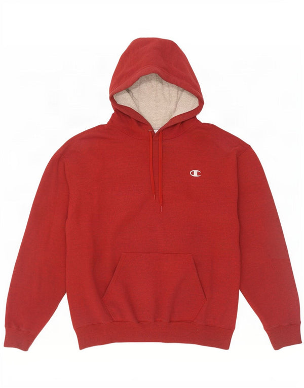 Champion Pull à capuche pour homme XL Rouge Coton