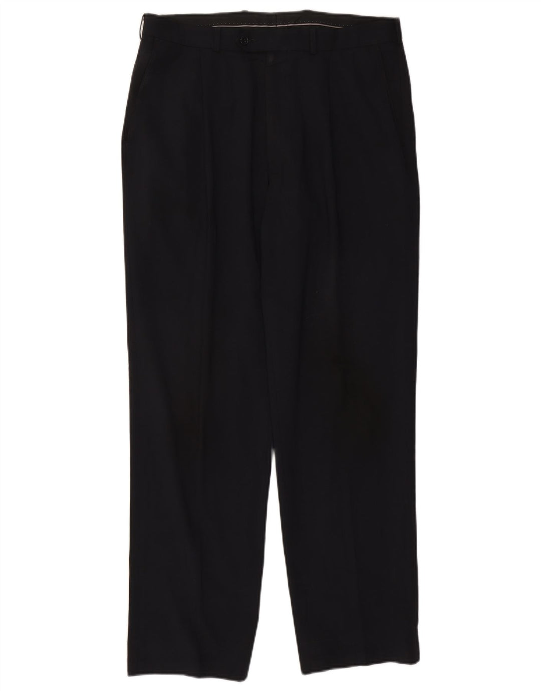 Marks & Spencer Pantalon de costume pour homme W34 L31 Bleu marine Polyester