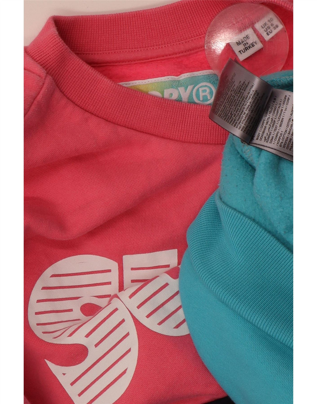 SUPERDRY Sweat-shirt surdimensionné pour femme UK 10 Small Multicolore