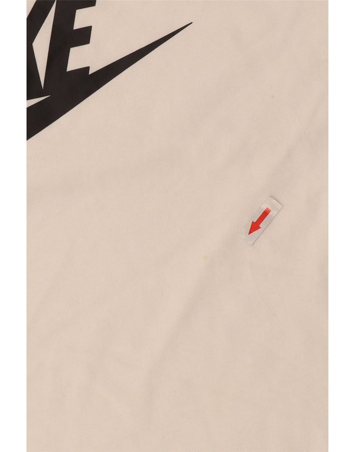 Nike Haut graphique à manches longues XL en coton blanc pour homme
