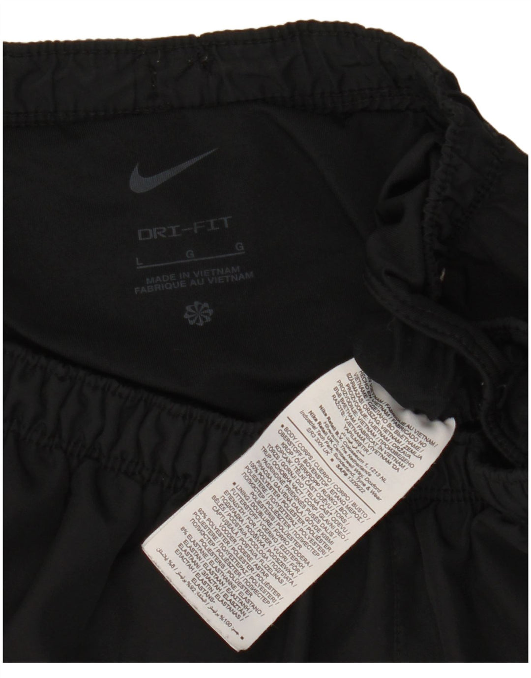 Short de sport Nike Dri Fit pour hommes, grand, noir, polyester