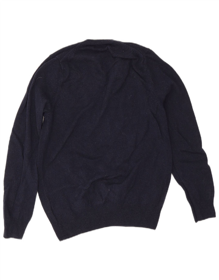 Marks & Spencer Pull col V pour homme en laine bleu marine Taille S