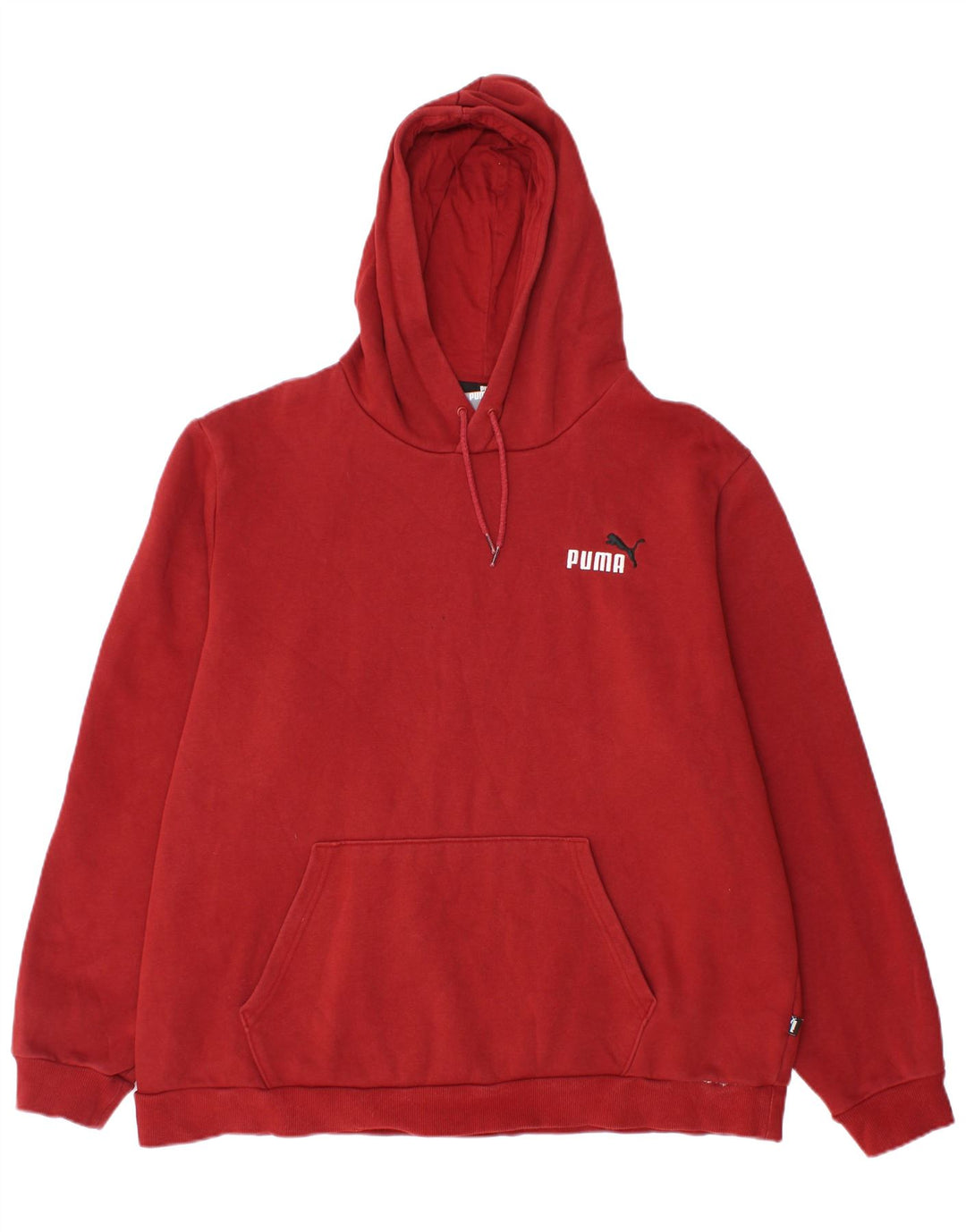 PUMA Pull à capuche pour homme 2XL Rouge Coton