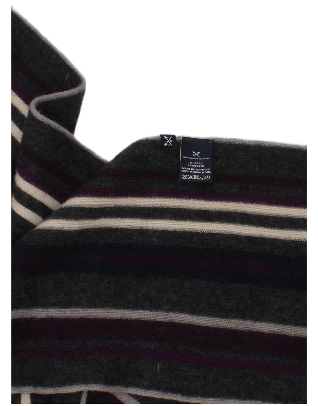 Crew Clothing Écharpe rectangulaire pour homme Taille unique Multicolore Rayé Classique