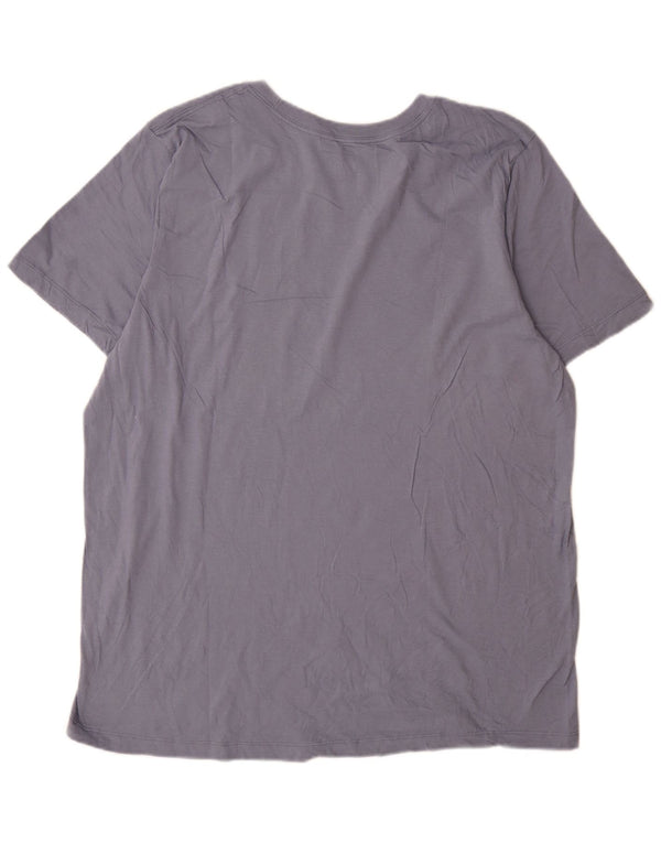 Nike Mens Graphic T-Shirt Top XL Bleu Marine Coton