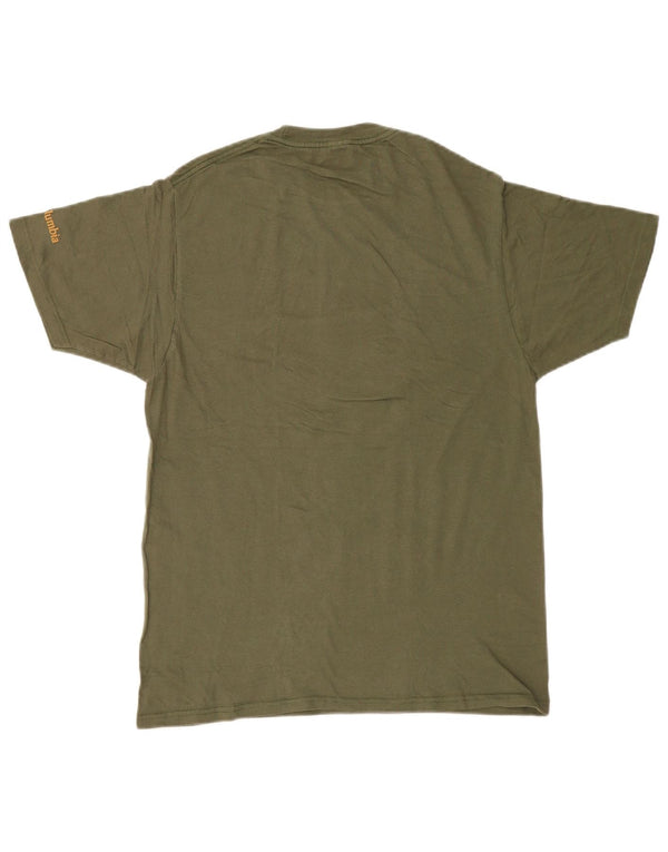 Columbia T-Shirt Graphique Homme Vert Moyen Coton