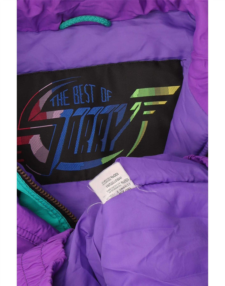 Sorry Veste de ski à capuche pour homme IT 50 Large Violet Colourblock Polyamide