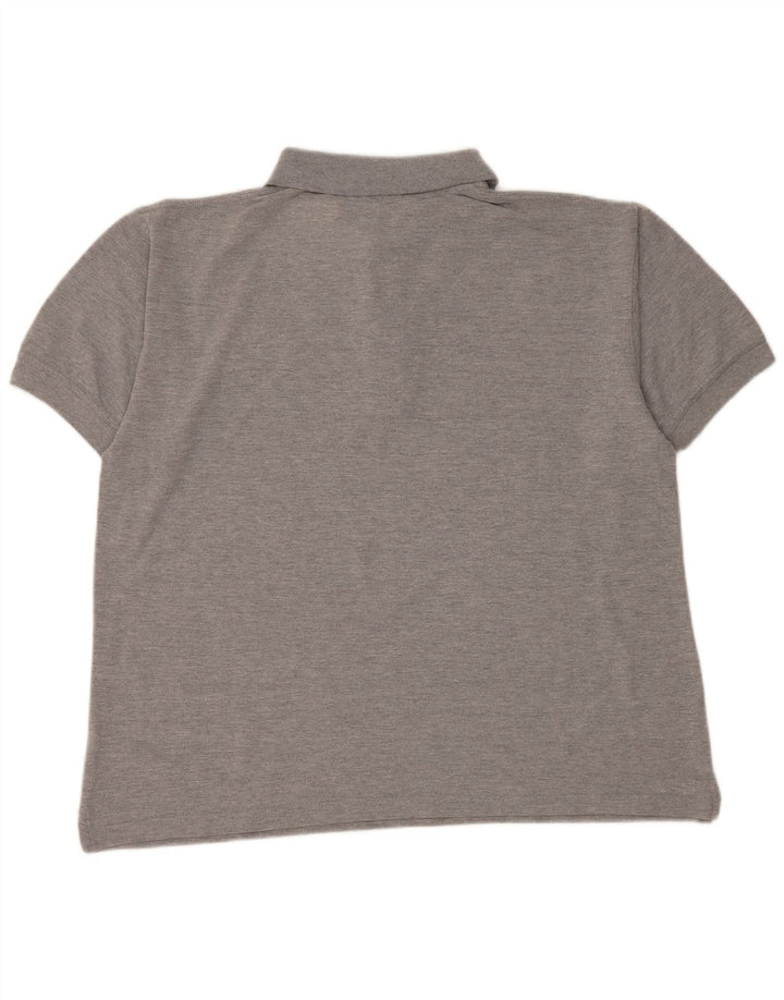 Reebok Polo Homme Large Gris Moucheté Coton