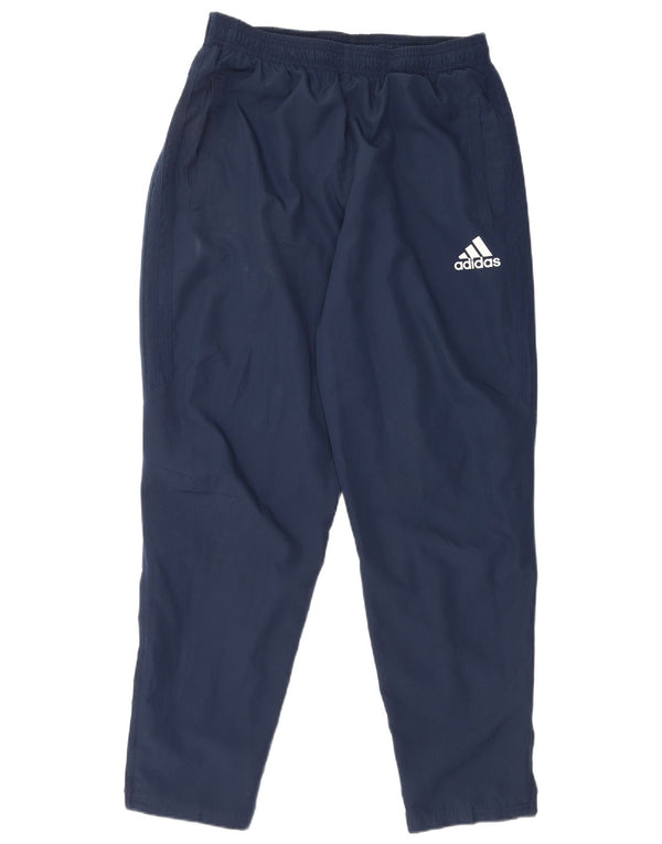 Adidas Pantalon de survêtement Climalite pour femme UK 14 Large Bleu marine Polyester