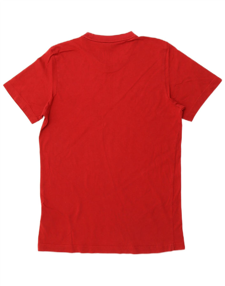 ADIDAS T-Shirt Graphique Homme Rouge Moyen Coton
