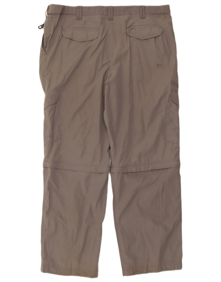 MARKS & SPENCER Pantalon Cargo Droit Homme W40 L31 Gris Polyamide