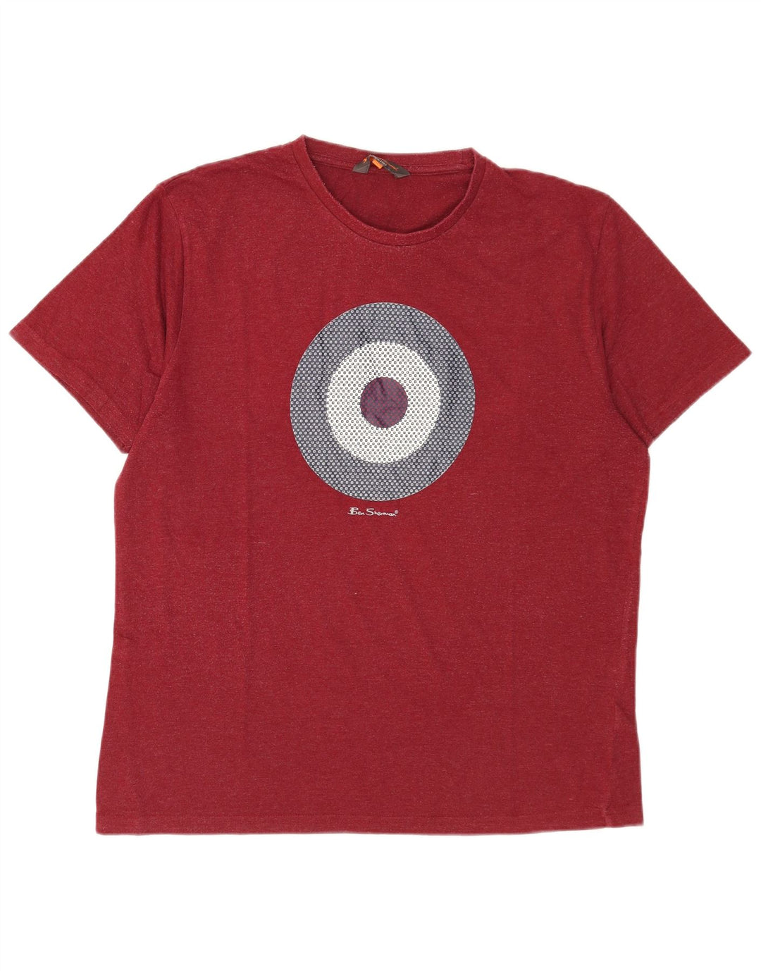 Ben Sherman T-shirt graphique pour homme en coton rouge