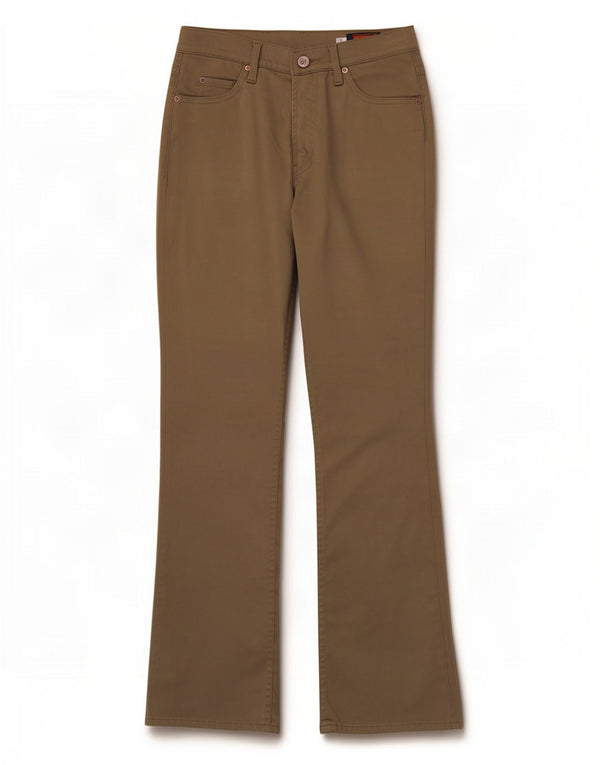 Big John Pantalon Bootcut Femme W29 L32 Coton Kaki
