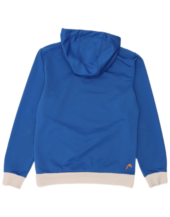 HEAD Pull à capuche graphique pour homme IT 48 Petit Bleu Polyester