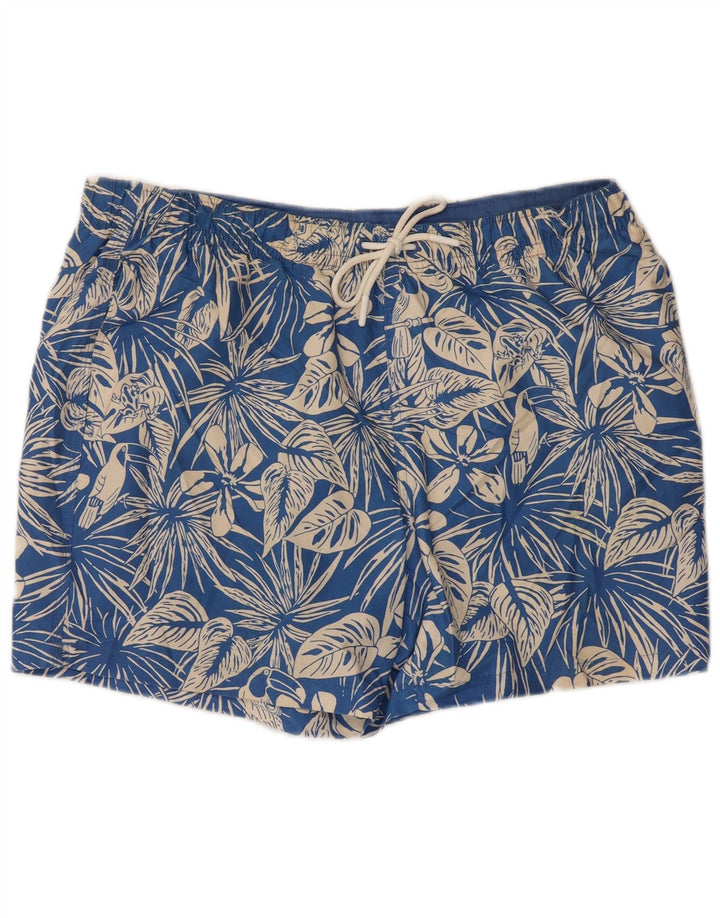 Marks & Spencer Short de bain pour homme en polyester bleu floral
