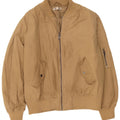 Topshop Veste Bomber Oversize Femme UK 12 Polyester Beige Moyen