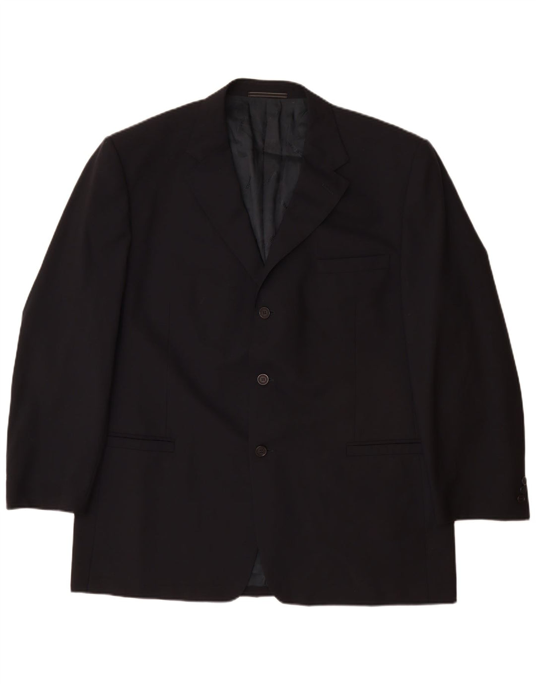 VERSACE Veste blazer classique à 3 boutons pour homme UK 42 XL Bleu marine