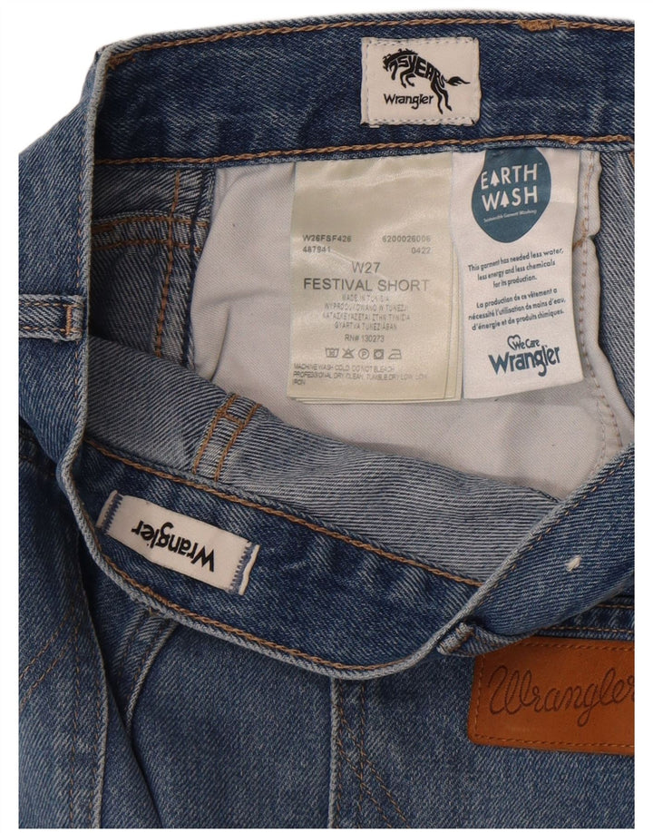 Wrangler Short en jean indigo W27 pour femme en coton bleu petit