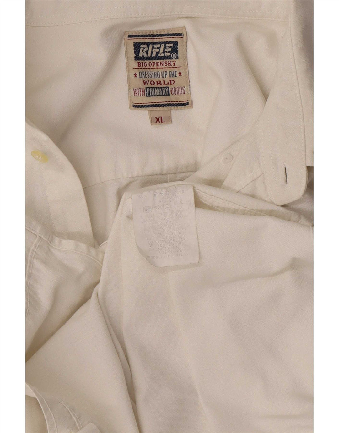 Chemise Homme Rifle XL Coton Blanc