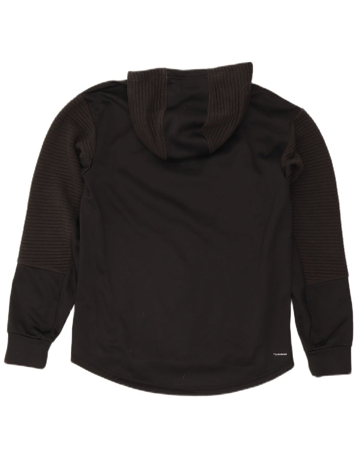 Adidas Pull à capuche zippé Climawarm pour homme en polyester noir moyen