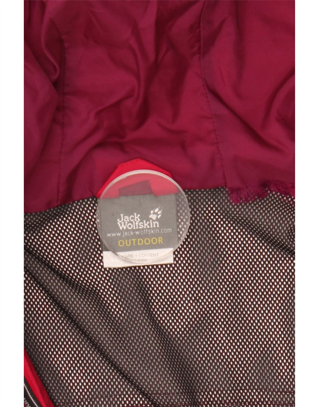 Jack Wolfskin Veste de Pluie à Capuche Femme UK 12/14 Rose Moyen Polyamide