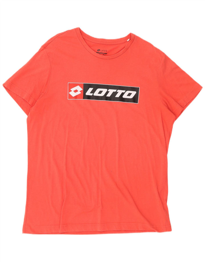 LOTTO T-Shirt Graphique Homme Top 2XL Rouge