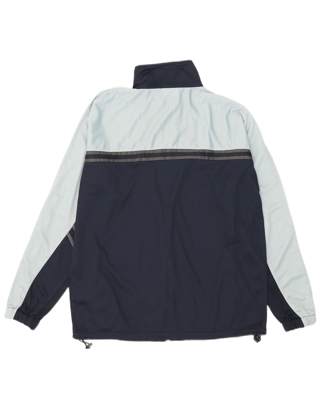 Asics Veste de survêtement pour homme Large Bleu Colorblock Polyester