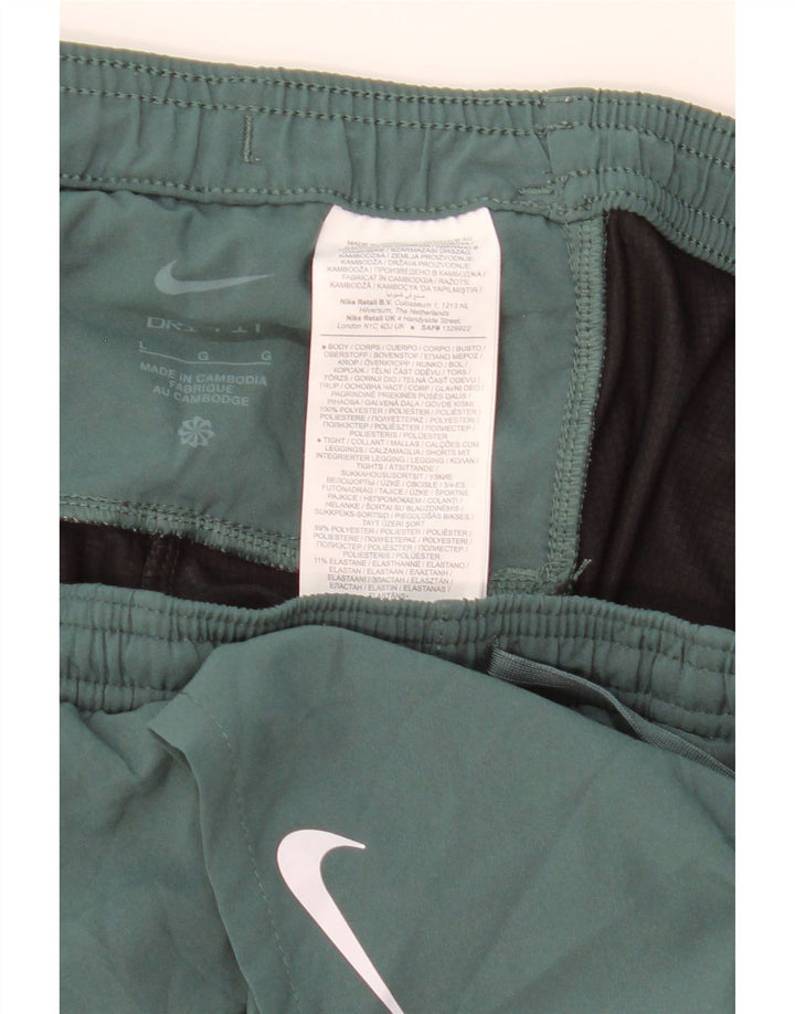Nike Short de sport Dri Fit pour homme en polyester color block Taille L