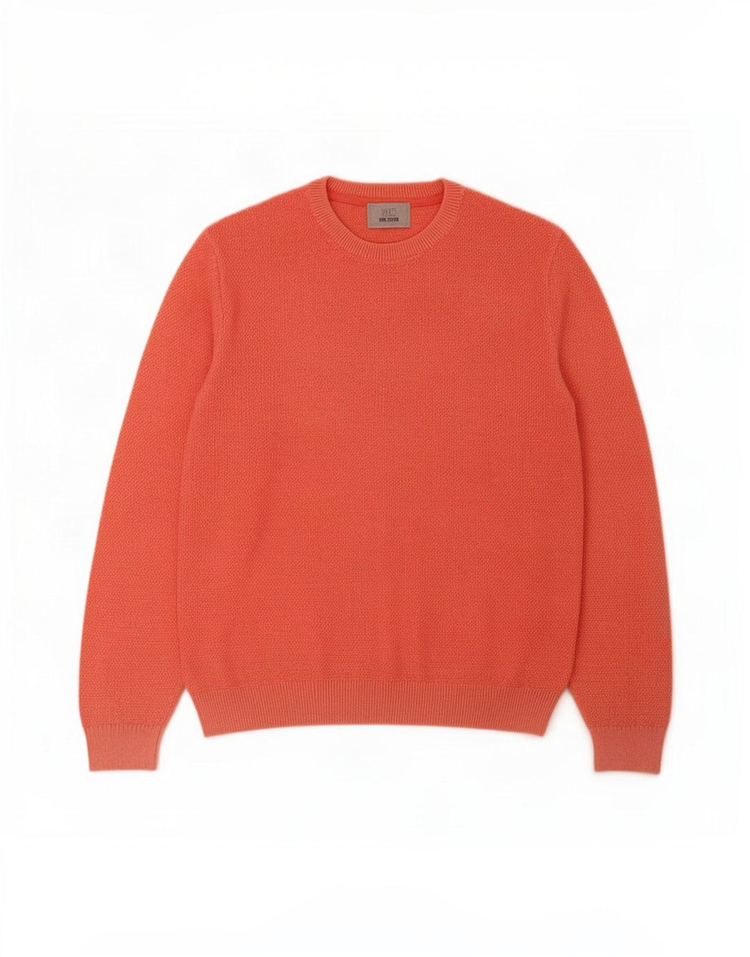 Marks & Spencer Pull Col Rond Homme Orange Moyen Coton