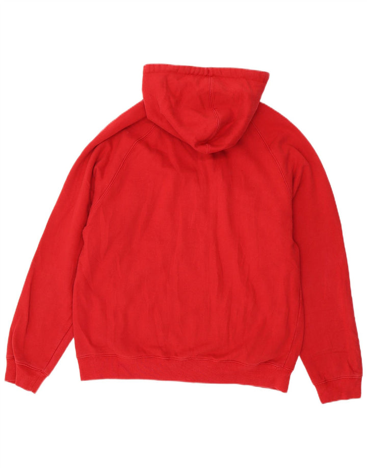 Fila Pull à capuche zippé en coton color block rouge moyen homme
