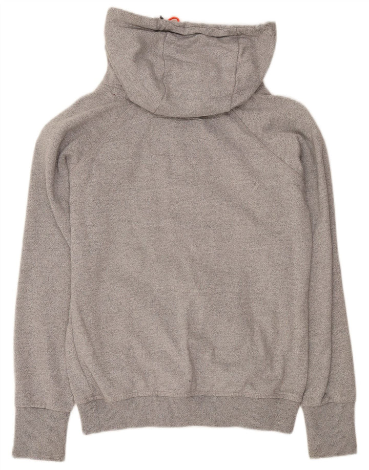 SUPERDRY Pull à capuche pour femme UK 44 Gris moyen chiné en coton