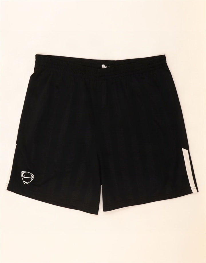 Nike Short de sport pour homme en polyester rayé noir moyen