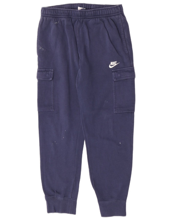 Nike Pantalon de survêtement cargo pour homme en coton bleu marine moyen