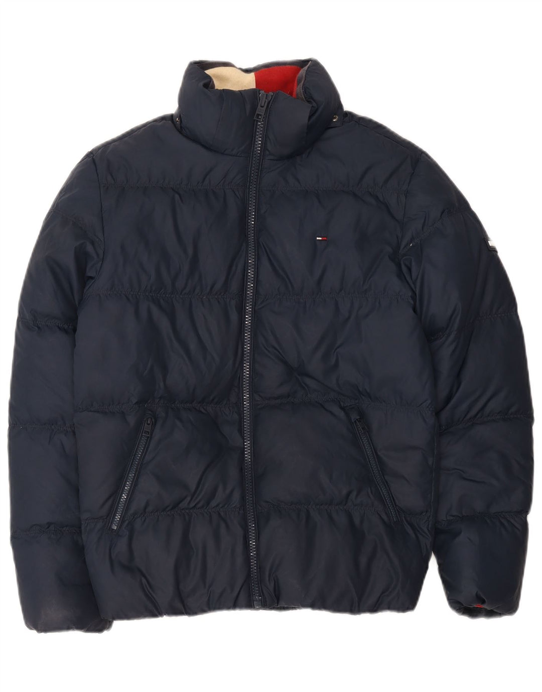 Tommy Hilfiger Veste matelassée surdimensionnée pour femme UK 10 Small Bleu marine