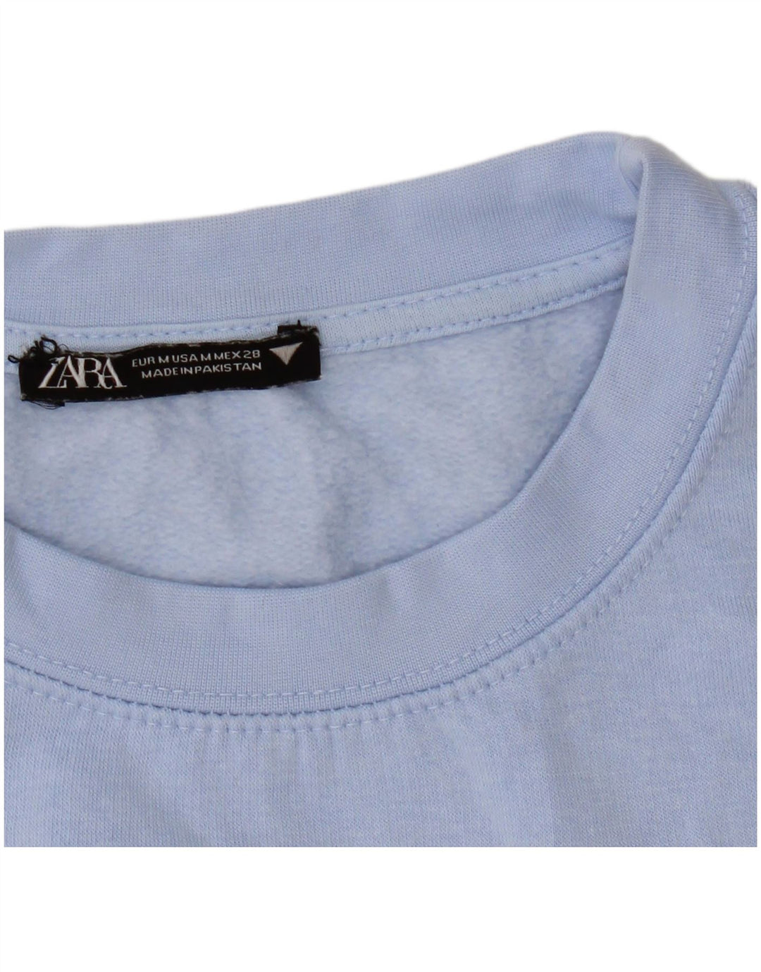 Zara Sweat-shirt pour femme UK 14 Bleu moyen