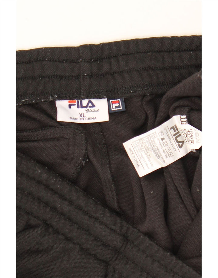 FILA Pantalon de Survêtement Homme XL Noir Coton