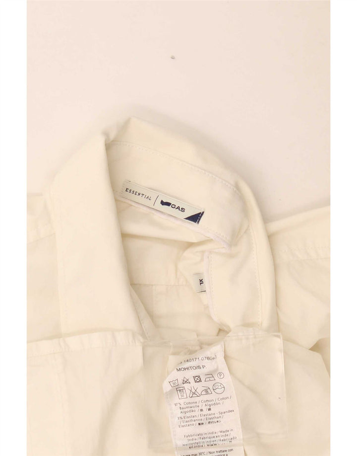 Chemise à manches courtes homme Gas XL coton blanc