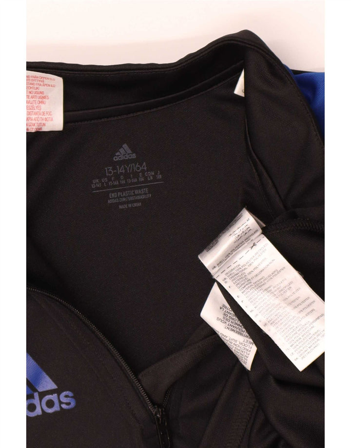 Adidas Haut de Survêtement Aeroready Pull Garçon 13-14 Ans Noir Colorblock